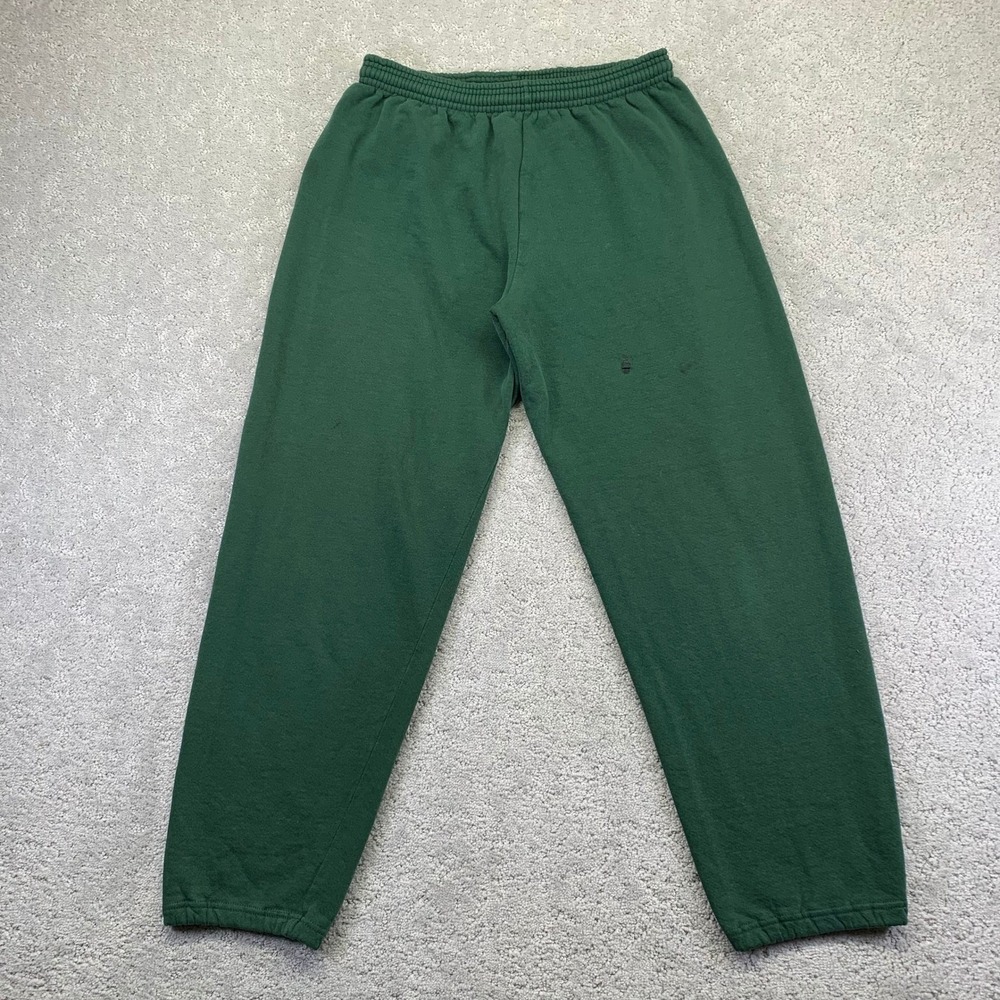 JERZEES Mens‎ Sweatpants Green Athletic Activewear Size M Made in USA